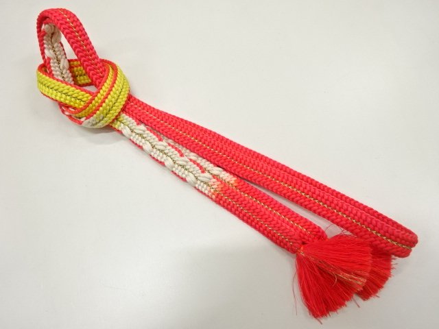 JAPANESE KIMONO / HAND-TIED OBIJIME CORD
